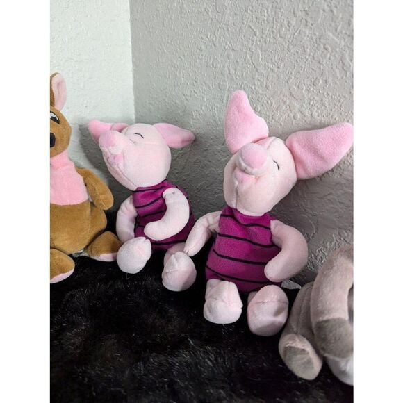 The Disney Store Mini Bean Bag Winnie the Pooh Set of 7 - Picture 2 of 7